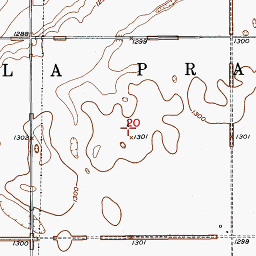 Topographic Map of Township of Armadale, SD