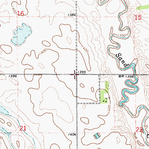Topographic Map of Township of Kellogg, SD
