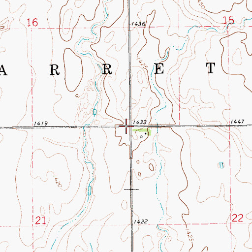 Topographic Map of Township of Barrett, SD