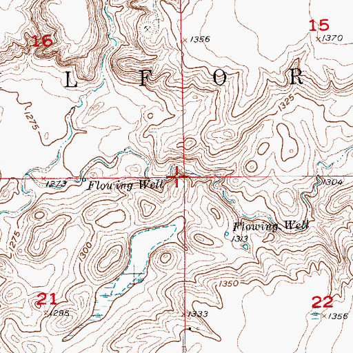 Topographic Map of Township of Milford, SD
