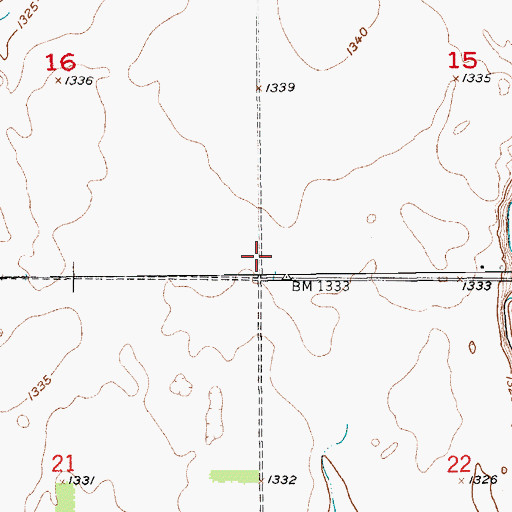 Topographic Map of Township of Liberty, SD