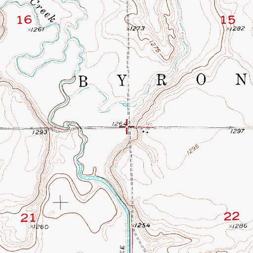 Topographic Map of Township of Lake Byron, SD