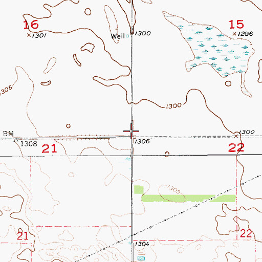 Topographic Map of Township of Fairfield, SD