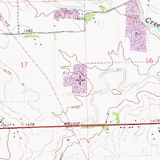 Topographic Map of Township of Wayne, SD