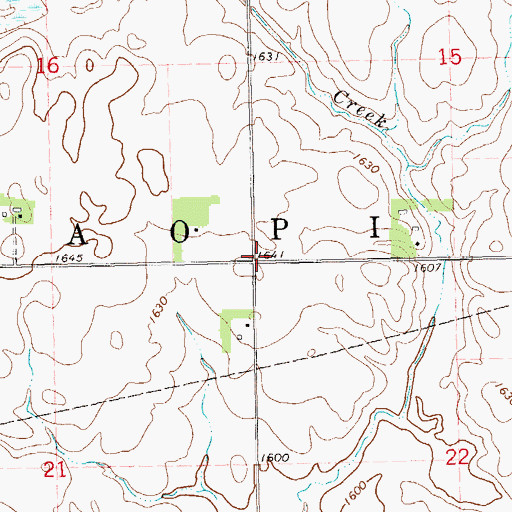Topographic Map of Township of Taopi, SD