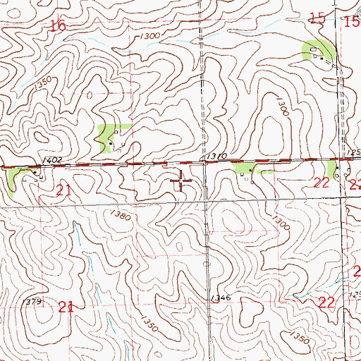 Topographic Map of Township of Eden, SD
