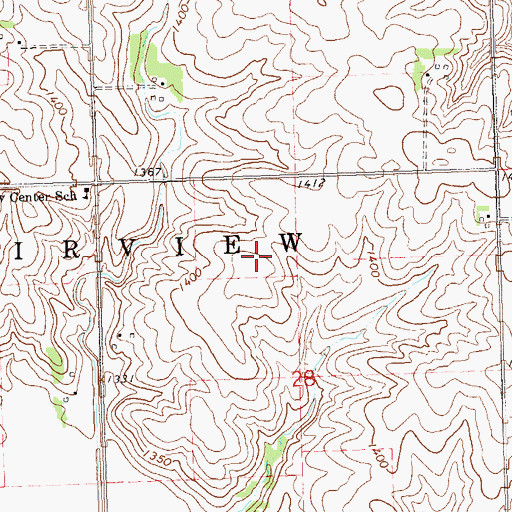 Topographic Map of Township of Fairview, SD