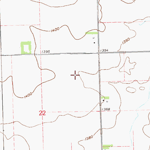 Topographic Map of Township of Dayton, SD