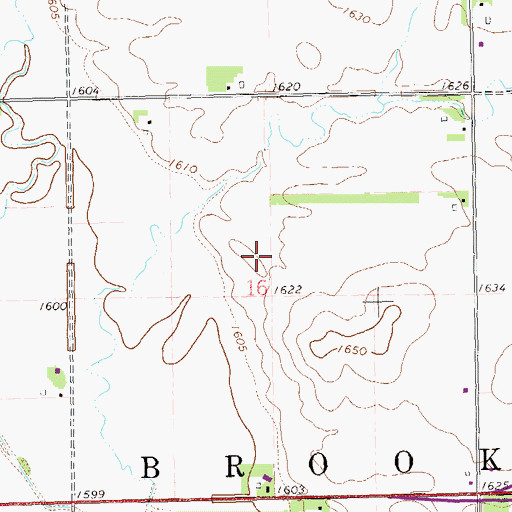 Topographic Map of Township of Brookings, SD
