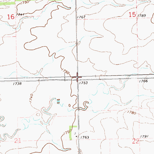 Topographic Map of Township of Argo, SD