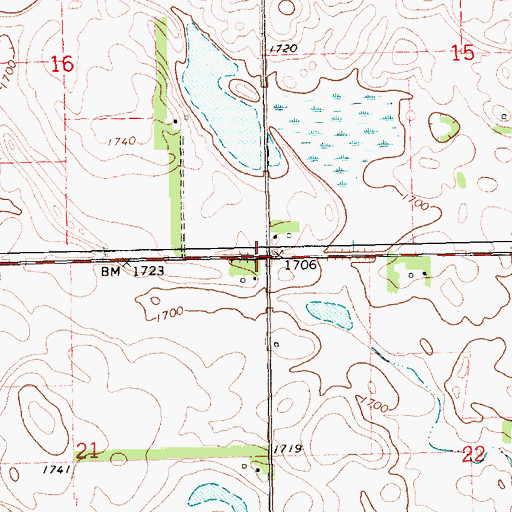 Topographic Map of Township of Laketon, SD