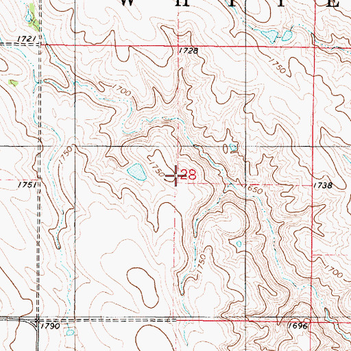 Topographic Map of Township of White River, SD