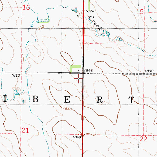 Topographic Map of Township of Liberty, SD