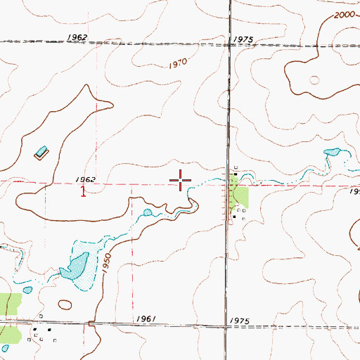 Topographic Map of Township of Annin, SD