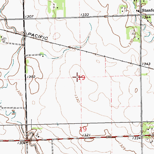 Topographic Map of Township of Finlay, SD