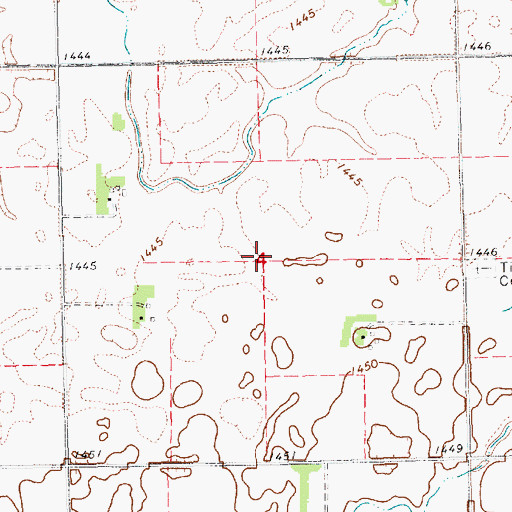 Topographic Map of Township of Rosefield (historical), SD