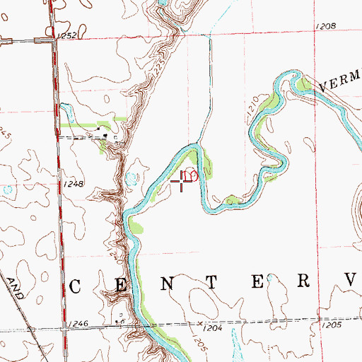Topographic Map of Township of Hooker, SD