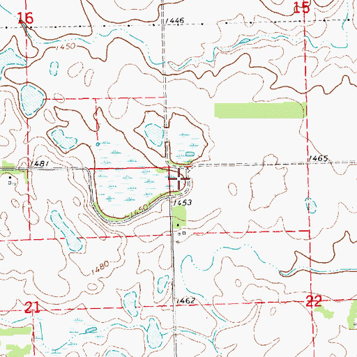 Topographic Map of Township of Marion, SD