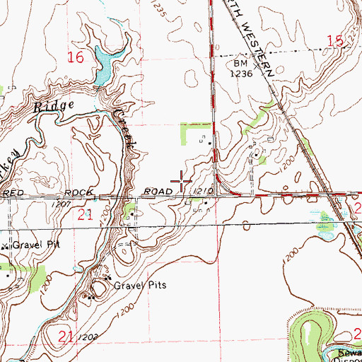 Topographic Map of Township of Centerville, SD