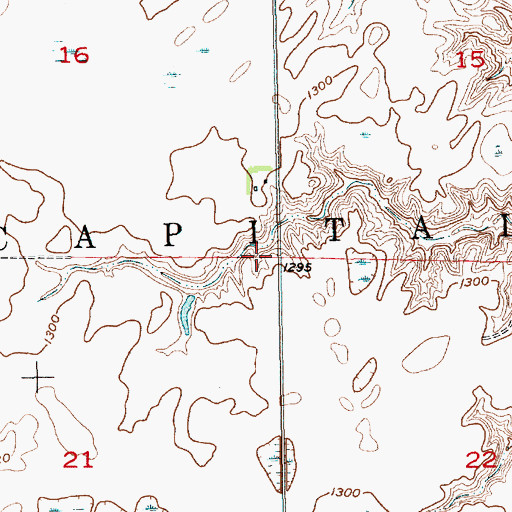 Topographic Map of Township of Capital, SD