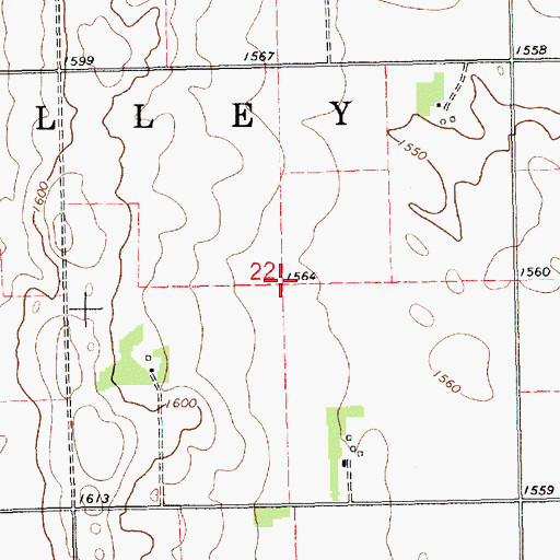 Topographic Map of Township of Lake, SD