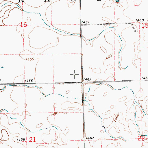 Topographic Map of Township of Grandview, SD