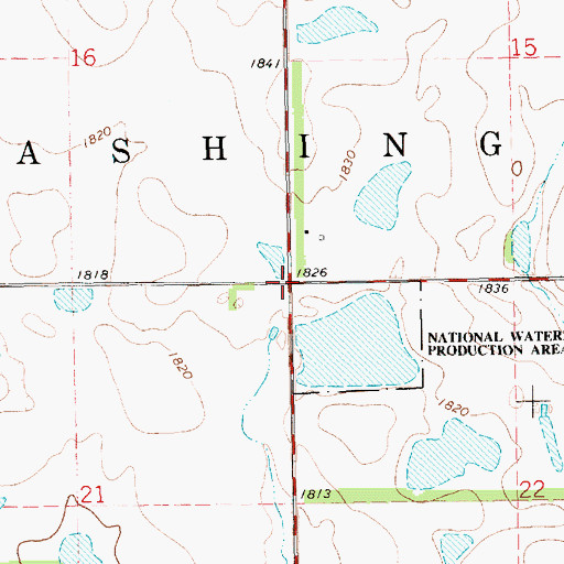 Topographic Map of Township of Washington, SD