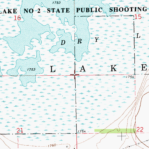 Topographic Map of Township of Lake, SD