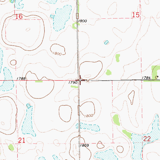 Topographic Map of Township of Merton, SD