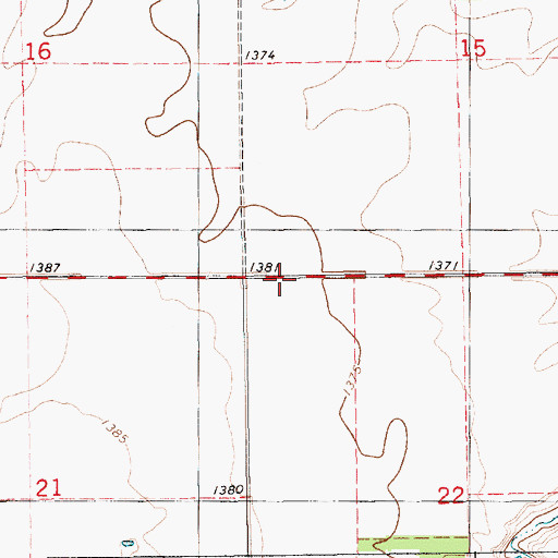 Topographic Map of Township of Liberty, SD