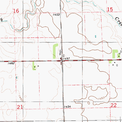 Topographic Map of Township of Susquehanna, SD