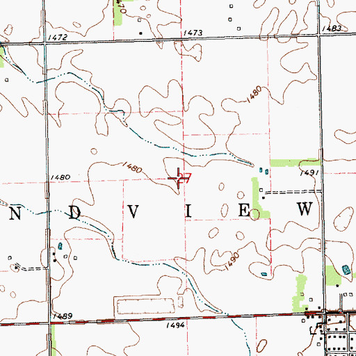 Topographic Map of Township of Freeman, SD