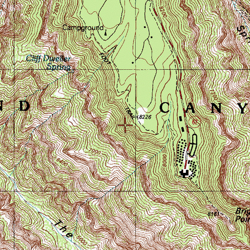 Topographic Map of Transept Trail, AZ
