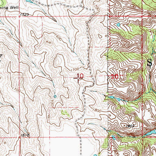 Topographic Map of Township of Bentz, SD