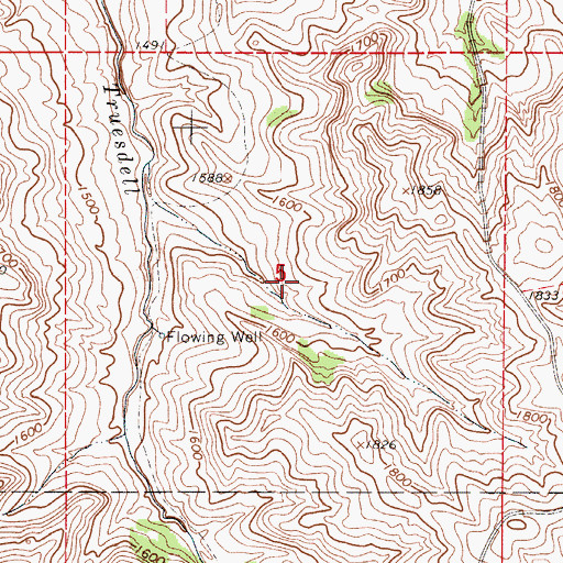Topographic Map of Township of Whetstone (historical), SD
