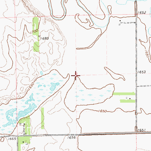 Topographic Map of Township of Estelline (historical), SD