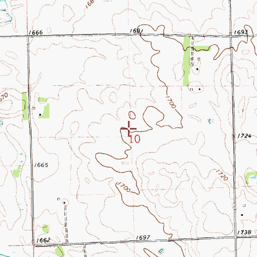 Topographic Map of Township of Norden (historical), SD