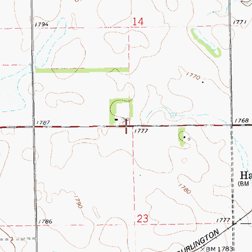 Topographic Map of Township of Brantford, SD