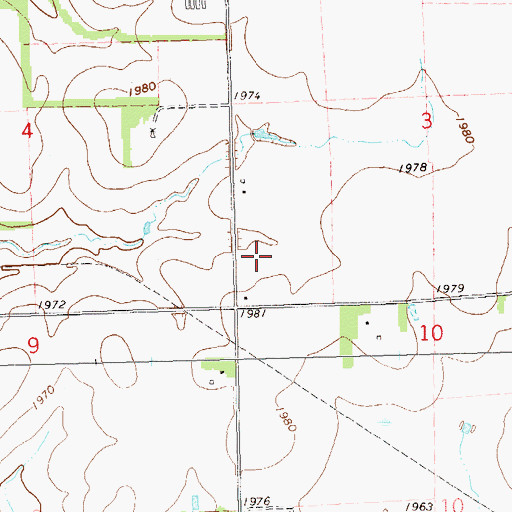 Topographic Map of Township of Kranzburg, SD