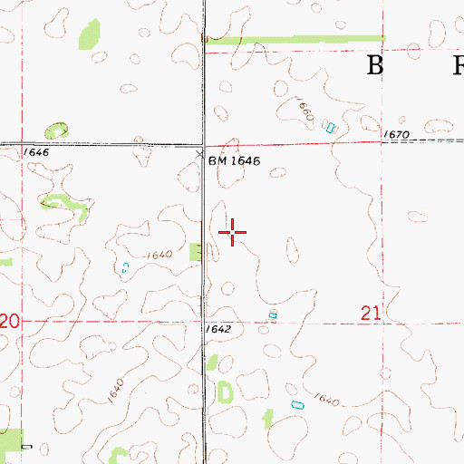 Topographic Map of Township of Brule, SD