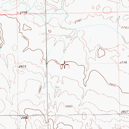 Topographic Map of Township of Cameron, SD