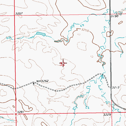 Topographic Map of Township of Gallup, SD