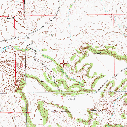 Topographic Map of Township of Harding, SD