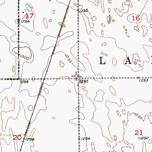 Topographic Map of Township of Sand Lake, SD