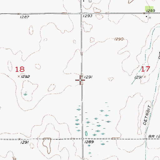 Topographic Map of Township of Antelope (historical), SD