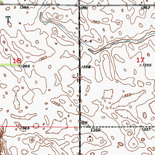 Topographic Map of Township of Westport (historical), SD