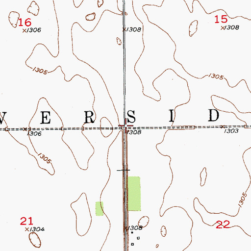 Topographic Map of Township of Riverside, SD