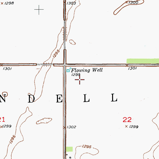 Topographic Map of Township of West Rondell, SD