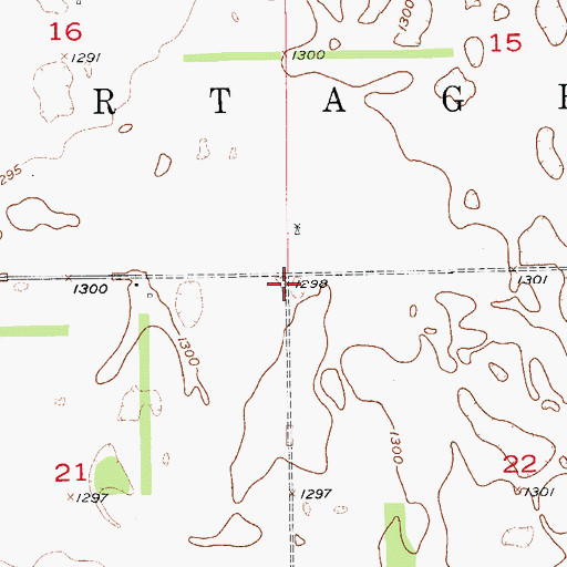 Topographic Map of Township of Portage, SD