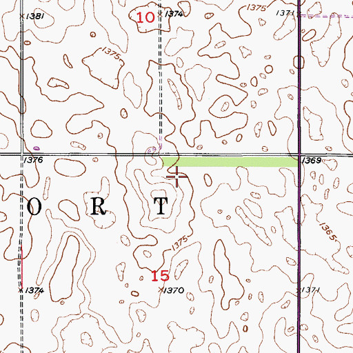 Topographic Map of Township of Westport, SD